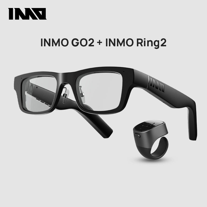 INMO GO2 intelligent AR translation glasses, real-time subtitle speech teleprompter glasses, overseas travel class simultaneous translation artifact AI conference assistant