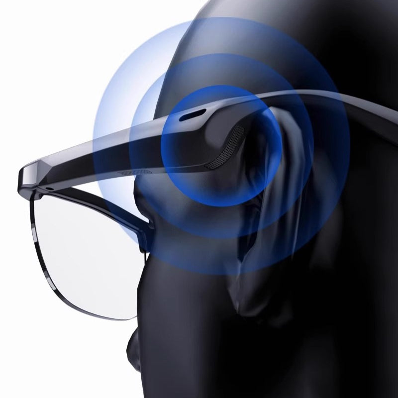 LENOVO MG10 Voice-Activated Smart Music Glasses Headphone Bluetooth Blue Light Protection