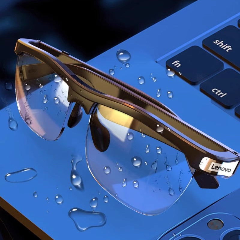 LENOVO MG10 Voice-Activated Smart Music Glasses Headphone Bluetooth Blue Light Protection