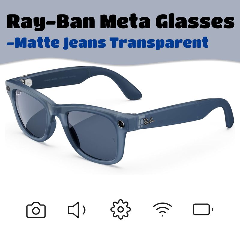 Ray-Ban Meta Glasses | Smart Glasses, AI, Open Headphones, Real-time Translation, High-definition Shooting, Live Streaming, Video, Call
