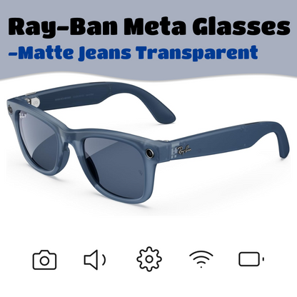 Ray-Ban Meta Glasses | Smart Glasses, AI, Open Headphones, Real-time Translation, High-definition Shooting, Live Streaming, Video, Call