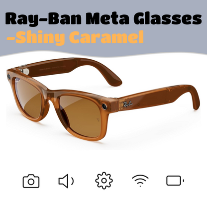 Ray-Ban Meta Glasses | Smart Glasses, AI, Open Headphones, Real-time Translation, High-definition Shooting, Live Streaming, Video, Call