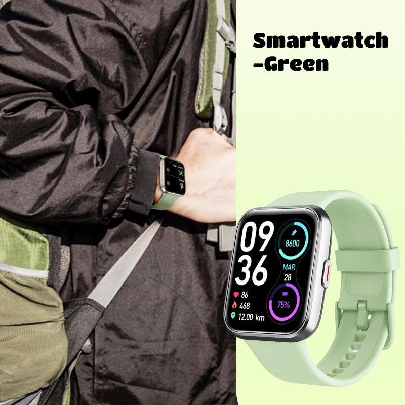 Smartwatch | Built-in Alexa, Touchscreen Watch, Fitness Tracker, Bluetooth Calling, IP68 Water Resistance, Heart Rate, Sleep, Blood Oxygen Monitoring, Over 100 Exercise Modes, Suitable for Daily Use, Travel, and Office Work