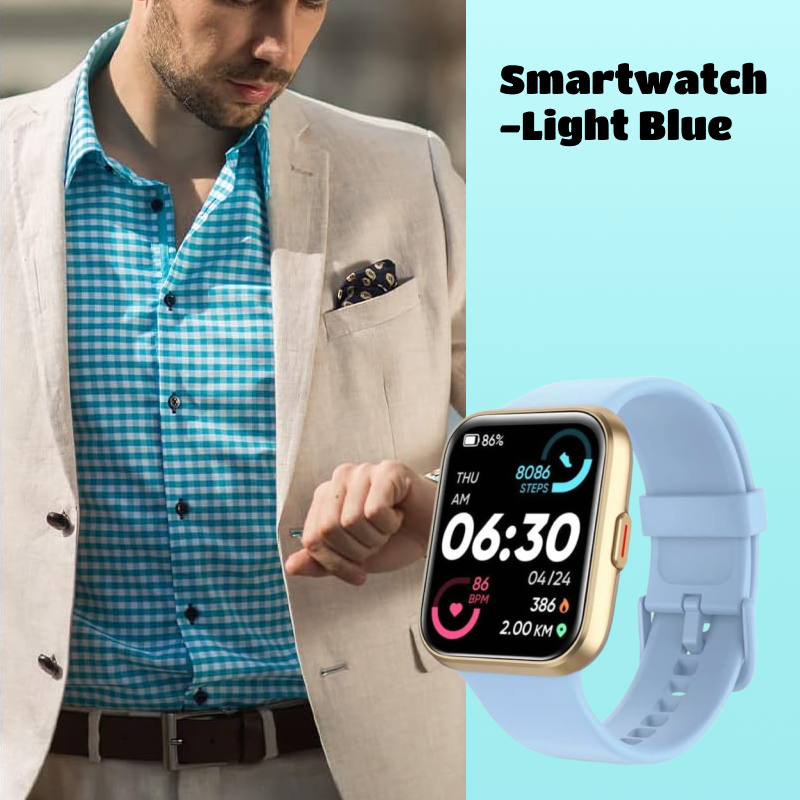 Smartwatch | Built-in Alexa, Touchscreen Watch, Fitness Tracker, Bluetooth Calling, IP68 Water Resistance, Heart Rate, Sleep, Blood Oxygen Monitoring, Over 100 Exercise Modes, Suitable for Daily Use, Travel, and Office Work