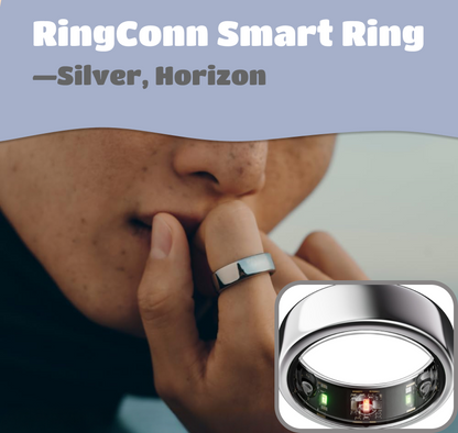 RingConn Smart Ring | Health Management, Sleep Monitoring, Data Recording, AI Health Guidance, Anomaly Alert, Personalized Service, Exercise and Fitness, Wearable Device, Water-resistant, Long Battery Life