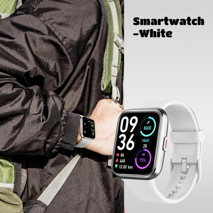 Smartwatch | Built-in Alexa, Touchscreen Watch, Fitness Tracker, Bluetooth Calling, IP68 Water Resistance, Heart Rate, Sleep, Blood Oxygen Monitoring, Over 100 Exercise Modes, Suitable for Daily Use, Travel, and Office Work