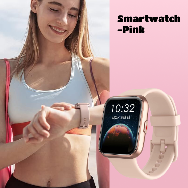 Smartwatch | Built-in Alexa, Touchscreen Watch, Fitness Tracker, Bluetooth Calling, IP68 Water Resistance, Heart Rate, Sleep, Blood Oxygen Monitoring, Over 100 Exercise Modes, Suitable for Daily Use, Travel, and Office Work