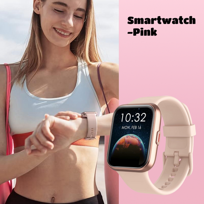 Smartwatch | Built-in Alexa, Touchscreen Watch, Fitness Tracker, Bluetooth Calling, IP68 Water Resistance, Heart Rate, Sleep, Blood Oxygen Monitoring, Over 100 Exercise Modes, Suitable for Daily Use, Travel, and Office Work