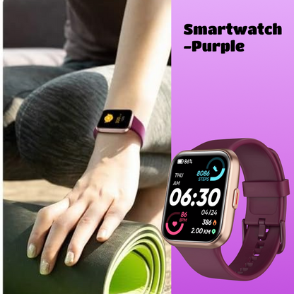 Smartwatch | Built-in Alexa, Touchscreen Watch, Fitness Tracker, Bluetooth Calling, IP68 Water Resistance, Heart Rate, Sleep, Blood Oxygen Monitoring, Over 100 Exercise Modes, Suitable for Daily Use, Travel, and Office Work