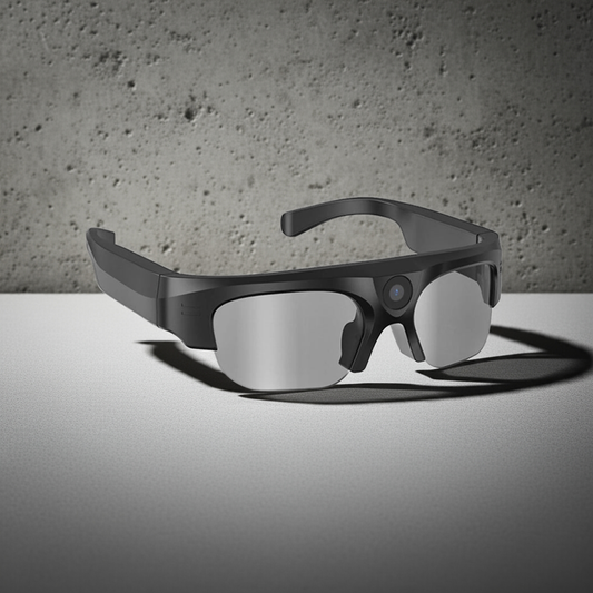 Gafas con cámara de video inteligente | Grabación de video 2K y fotos 4K | Reproducción de música y llamadas por Bluetooth | Gafas de sol con filtro de luz azul 